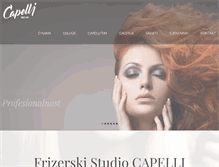 Tablet Screenshot of capelli-club.com